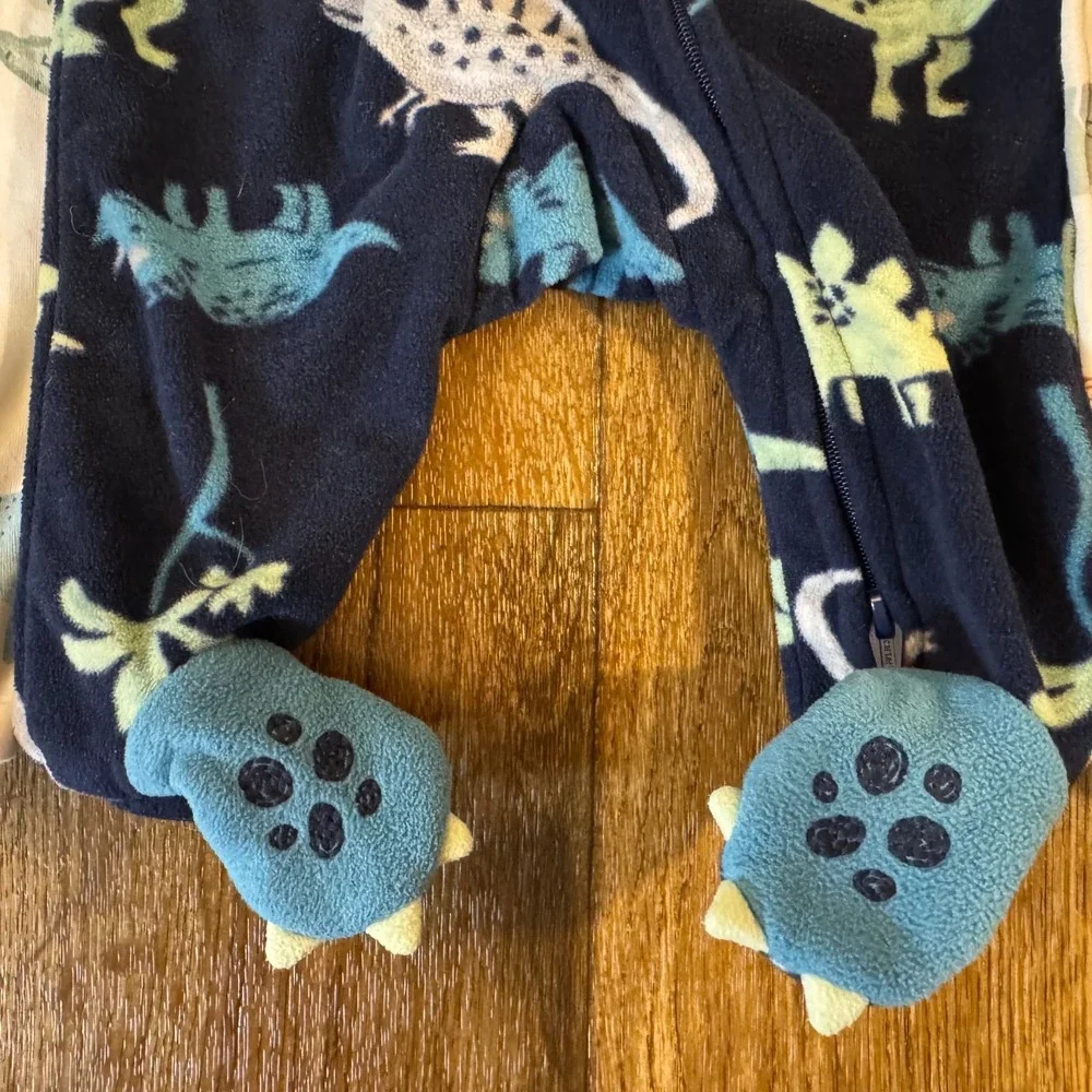 Carter's Baby Sleepers Boy 3 Months 2 Way Zipper Outfits Clothes Animal Dino Lot